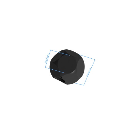 Measurement adapter dodecahedron - &Oslash;28 foto del producto Back View L