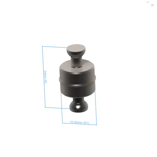 Bolt - without thread, AF25, 10 pieces foto del producto Back View L