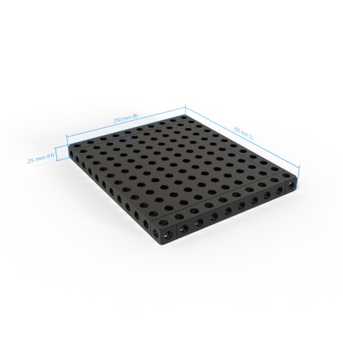 Base plate - 25x250x300mm, AF25 foto del producto Back View L
