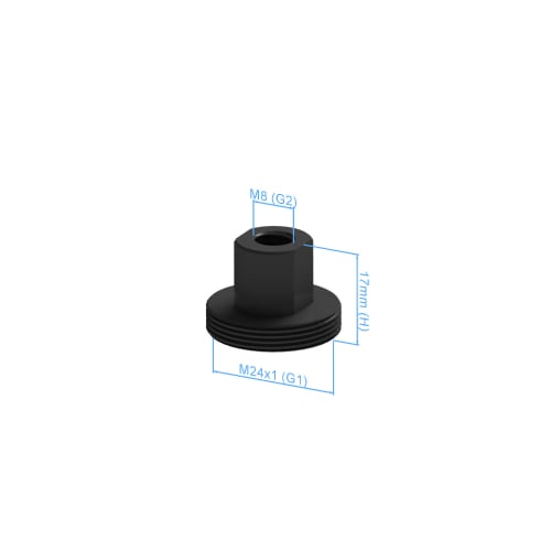 Fixing disk for Swivel arm - 17xM24x1, 2 pieces foto del producto Back View L