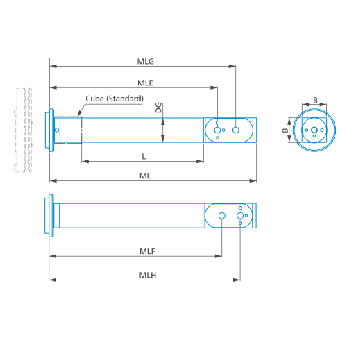 Extensi&oacute;n de placa VAST, cubo doble foto del producto