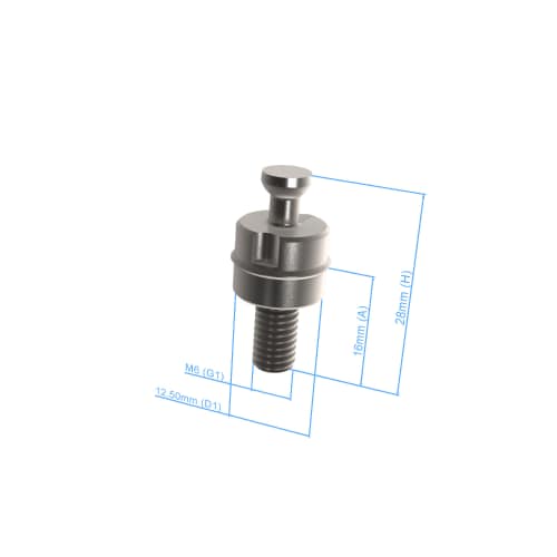 Combi bolt - M6 long, AF25, 10 pieces foto del producto Back View L