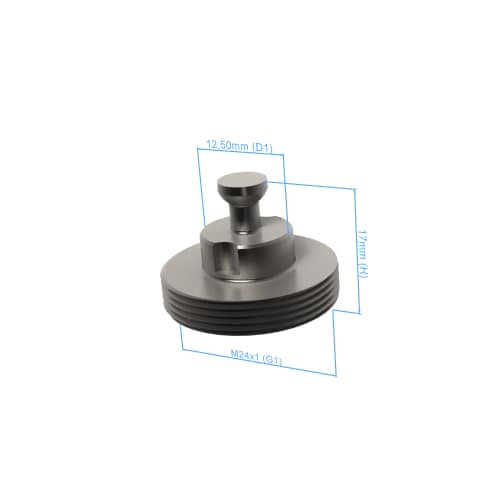 Bolt disk with stud - M24x1, AF25, 5 pieces foto del producto Back View L
