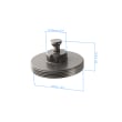 Bolt disk with stud - M32x1, AF25, 5 pieces foto del producto Back View S