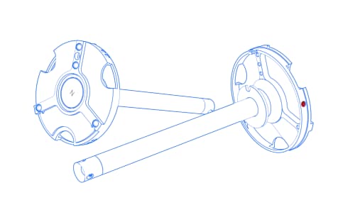 Plato adaptador VAST XXT TL3 con adaptador para elementos giratorios