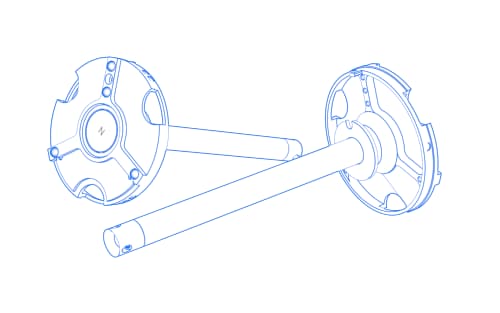 Plato adaptador VAST XXT TL1 con adaptador para elementos giratorios